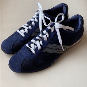 NEW Navy Blue Coach Sneakers, size 9